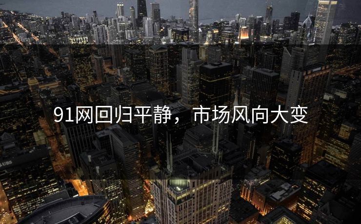91网回归平静，市场风向大变