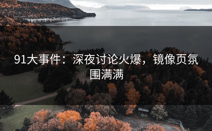 91大事件：深夜讨论火爆，镜像页氛围满满