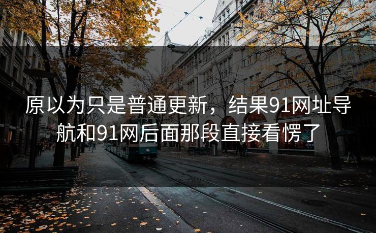 原以为只是普通更新，结果91网址导航和91网后面那段直接看愣了
